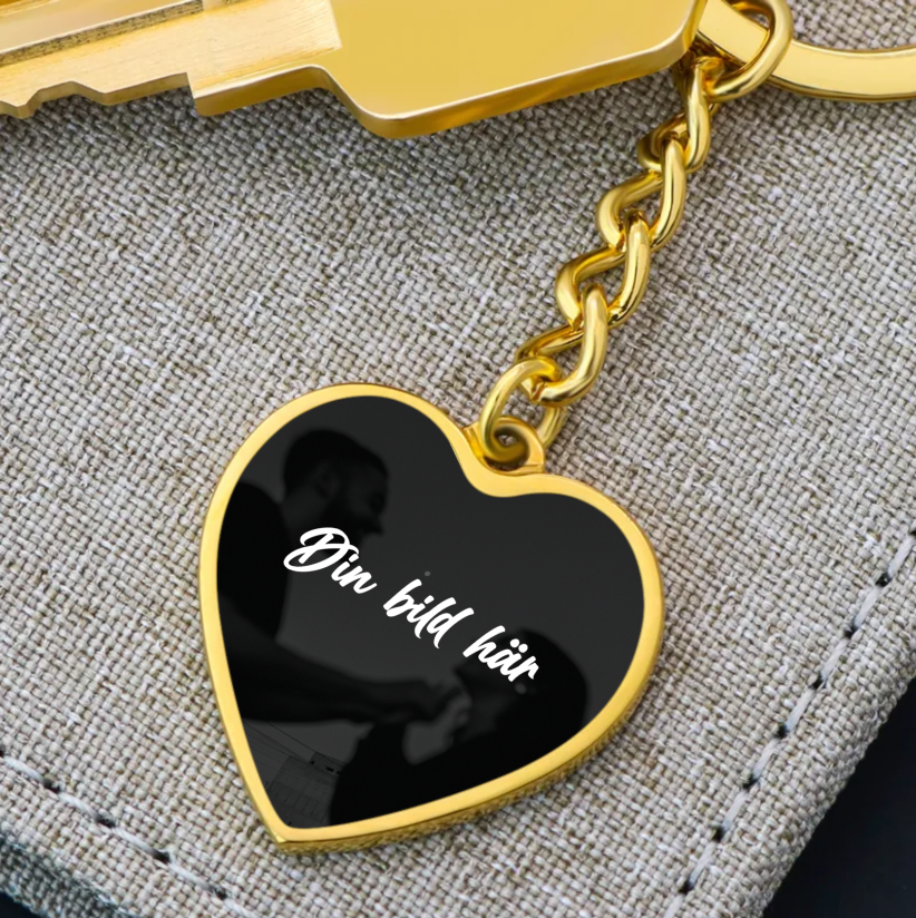 Personalized keyring heart